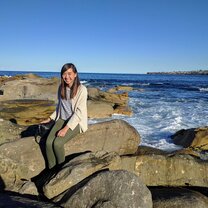 Vivian at the coast in Australia Australia Internship, Engineering Internship Australia, Internship Sydney